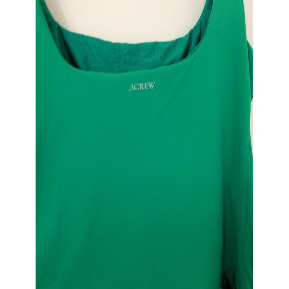 J.Crew Active Kelly Green Pleated Tennis Dress Drop Waist Large - Picture 12 of 16
